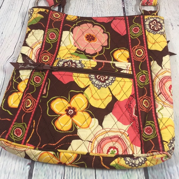 Vera Bradley Bright Multi Colored Shoulder Purse - Picture 4 of 7